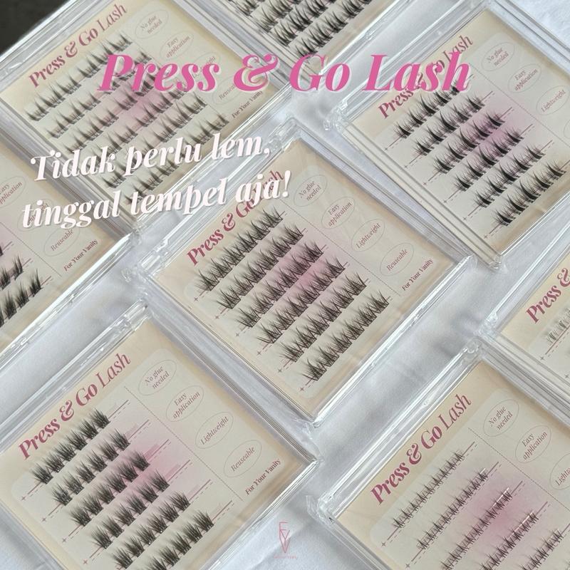 Press&Go Lash For Your Vanity Bulumata/Eyelash Individual/ bulu mata tanpa lem cluster lashes 2