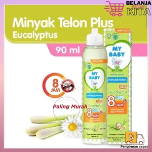 MY BABY Minyak Telon Plus Aroma Eucalyptus 90ml - Anti Nyamuk & Serangga Tahan 8 Jam