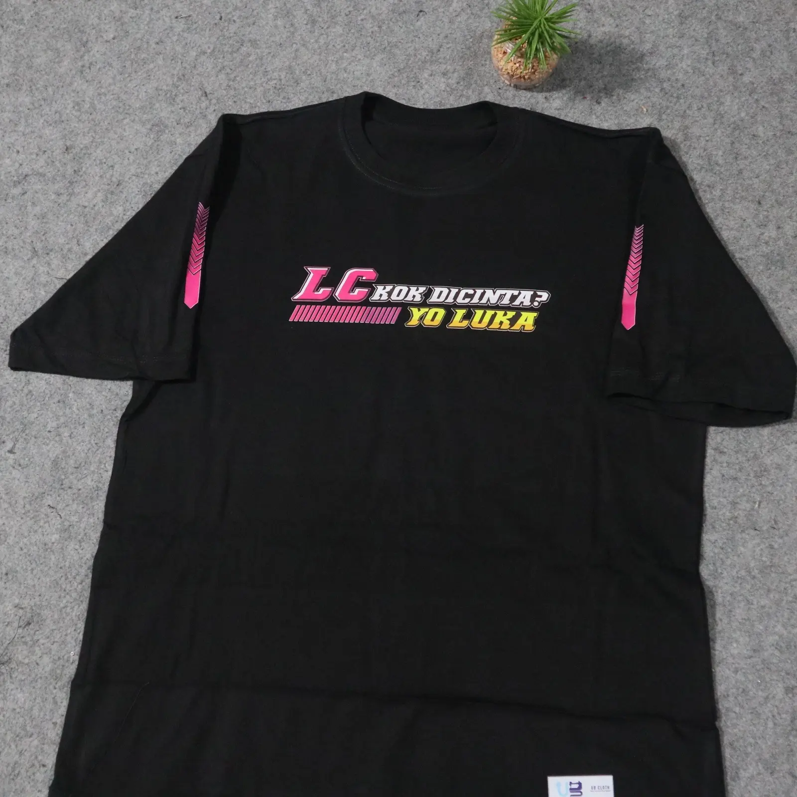 Kaos LC Kok Dicinta Yo Luka Gambar Cotton Combed 24s Distro