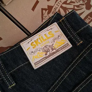 SKILLS DENIM denim superior deep indigo subl 13 oz raw jeans