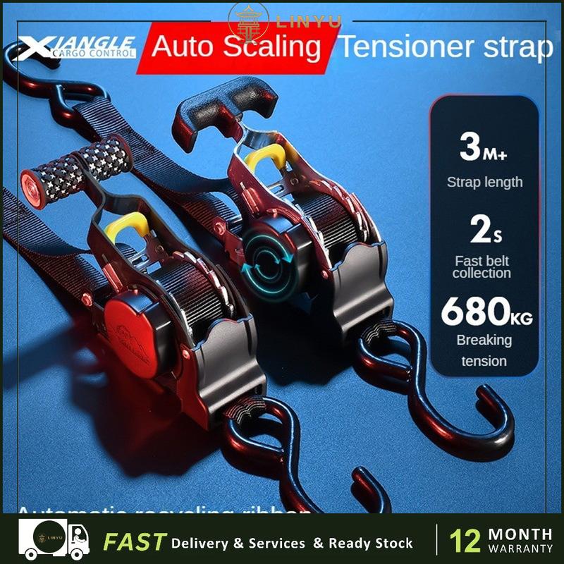 【LINYU】Direct Sales Automatic Recycling Ratchet Tying Car Rope Cargo ...