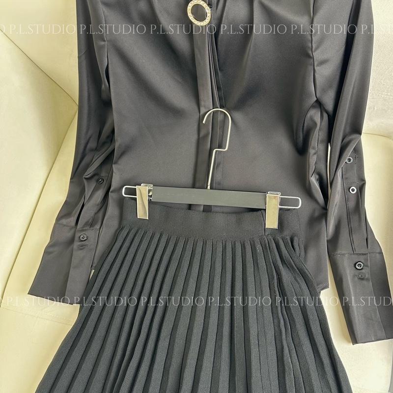 Áo Sơ Mi Lụa Dáng Xuông Kèm Khăn Cổ PL_STUDIO-SM11 4