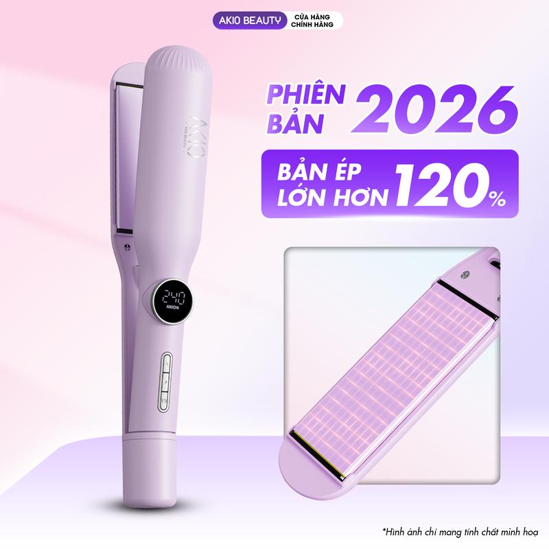  Máy ép tóc bản lớn AKIO ELITE MAX công nghệ ion âm tránh hư tổn tóc bảo hành chính hãng 12 tháng 