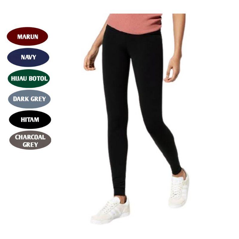 Legging Panjang Spandex Celana Dalam Wanita Premium Std / Legging polos 5
