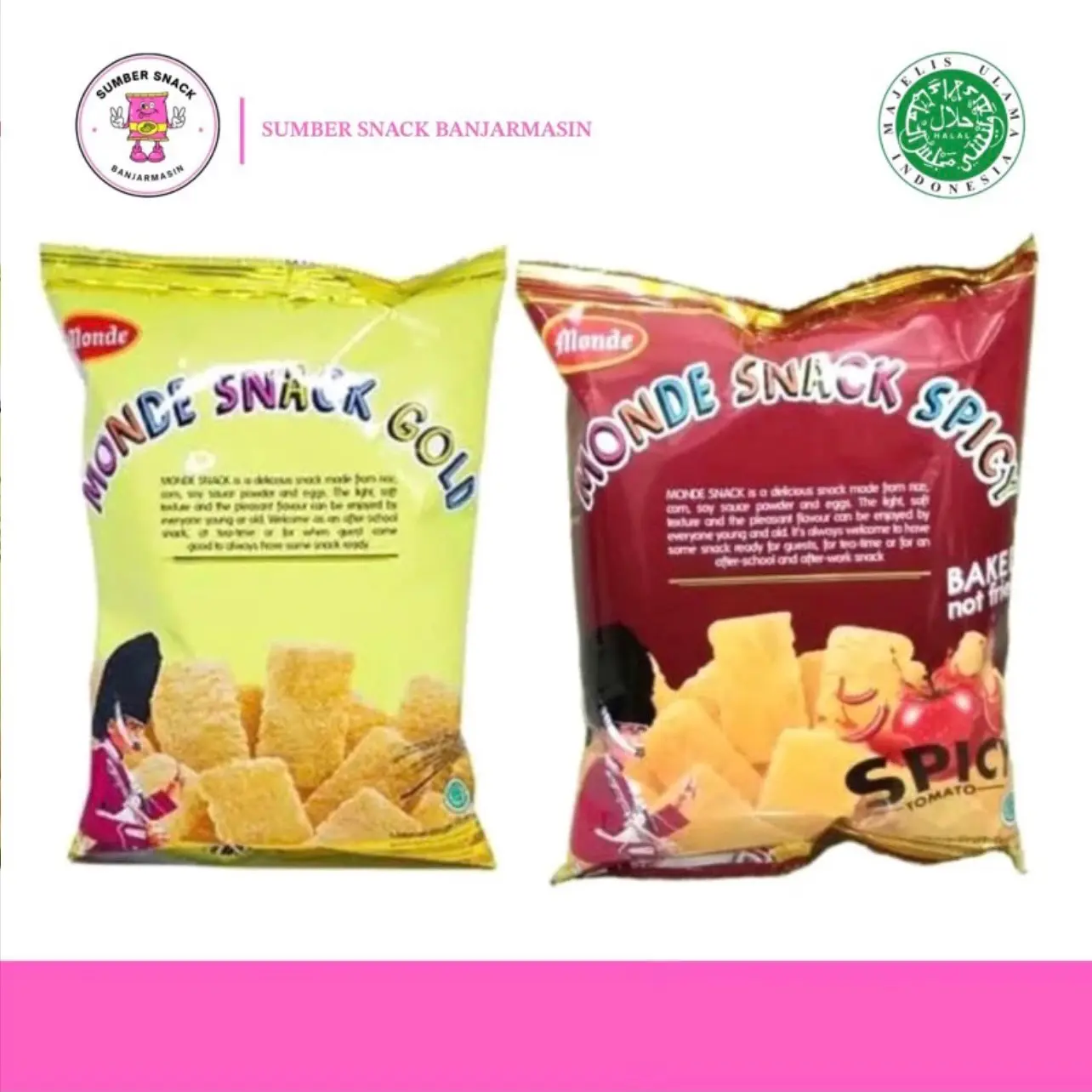 ￼Monde Snack (3 Varian Rasa) (2 Ukuran)