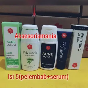 Paket Viva Anti Acne - Penghilang jerawat dan bekas jerawat (isi 3 / 4 / 5 item) Viva Acne Serum,Acne Lotion,Acne Gel, Viva Whitening Cream, Viva Pelembab Green Tea