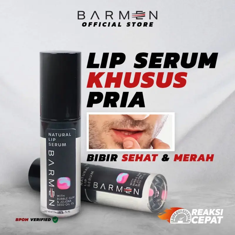 Barmen Natural lip Serum pria Membantu Mencerahkan Memerahkan pemerah lembab kering Bibir Hitam Pria & Wanita