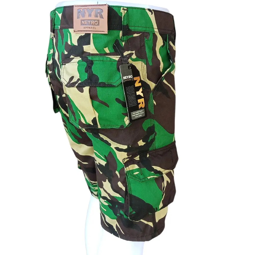 celana cargo pendek loreng Pria Katun Santai twill celana santai