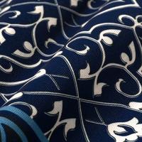 Gambar Baju Muslim Duha Muslimwear - Mahmal Camp Collar Shirt - Blue dari Duha Muslim Wear Kota Tangerang 3 Tokopedia