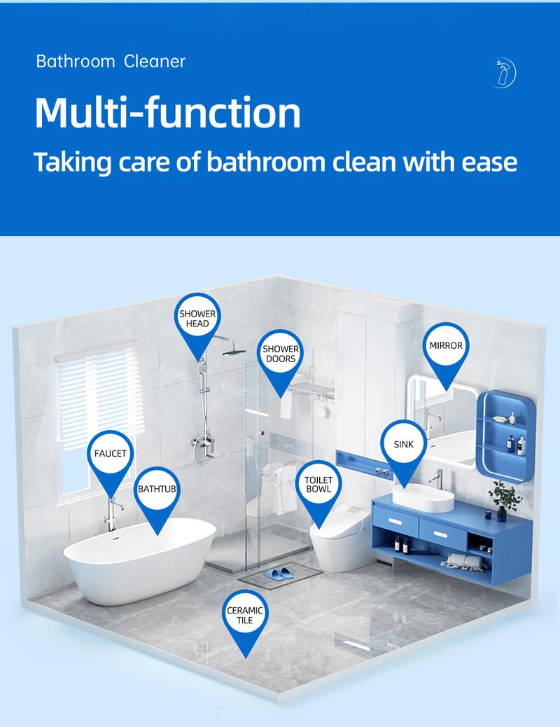 Product Introduction of Seaways Bathroom Spray Cleaner (500g) Toliet Bowl Cleaner Cement Stain Remover Glass Watermark Remover 23