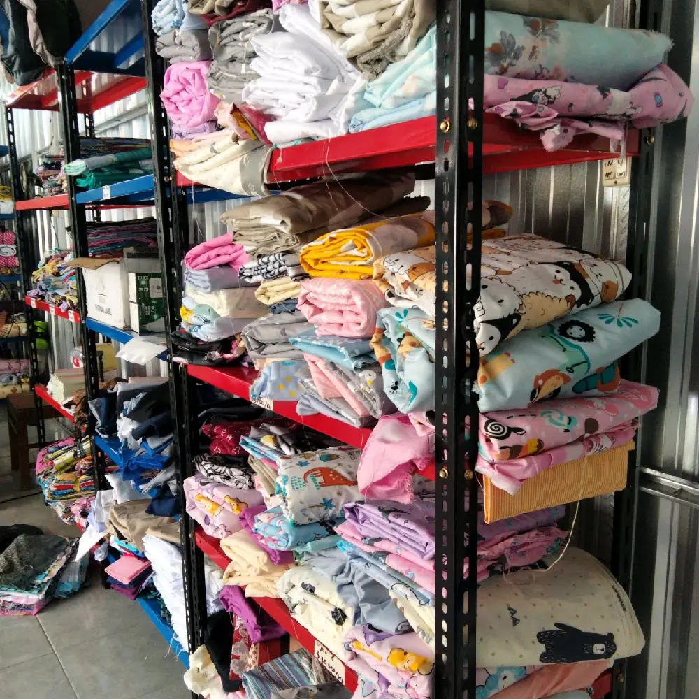 kain polymicro rijek B kiloan, bila kain utuh 400x240cm motif Random