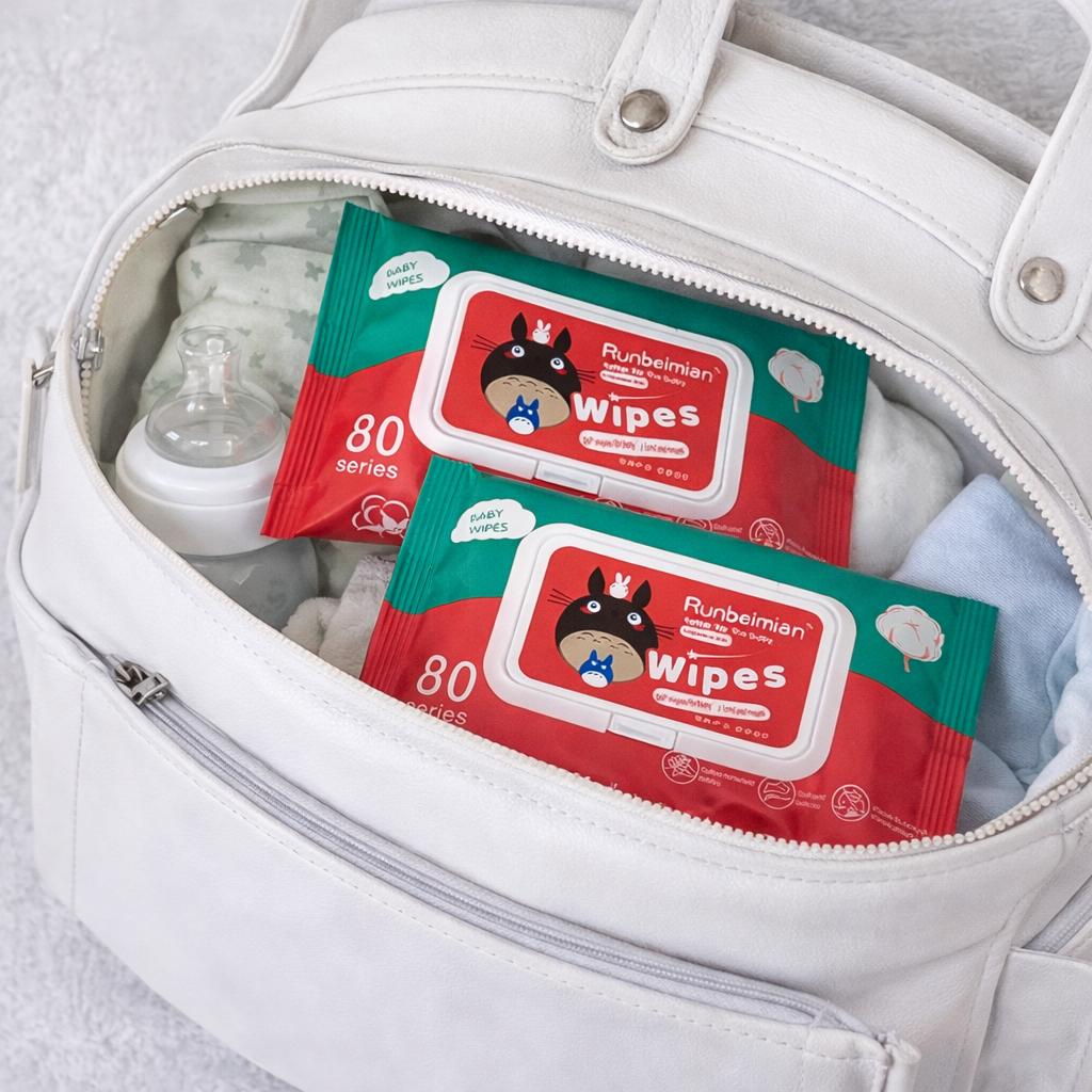 TISU BAGUS - KEMASAN BARU TANPA PENUTUP  7 PCS Tisu Basah Totoro Wet Wipes Baby Non Alkohol Lembut Non Pewangi Pure Water Aman Buat Bayi Tebal & Tidak Mudah Sobek