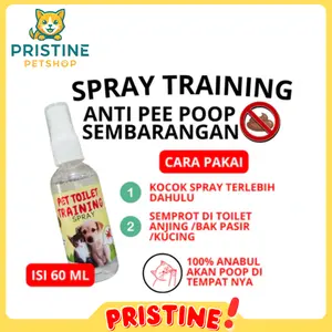 Pee Poop Control Potty Training Spray 60ml Spray Melatih Pipis dan Pup Anjing Dog Potty Training Aid Pet Toilet Pee Training Spray Bioline