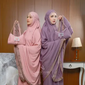 [New Launching Free Box] Sakura Baru - Mukena Hana Rayon Premium Anti UV ++ Anti Bakteri Muslim Dewasa Wanita Cantik