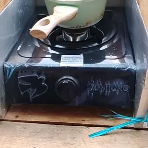 Kompor Gas 1 Tungku Merk OMICKO Body Stainless Steel Anti Karat Tahan Lama, Api Biru Hemat Konsumsi Gas Dilengkapi Pemantik Otomatis, Cocok Penggunaan Dapur Rumah dan Usaha Warung Kecil | Ready Stock BISA COD