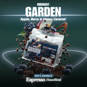 Midnight Garden 100% Arabica - Espresso House Blend Series Grade 1 - Kopi Bubuk Fresh Roasted