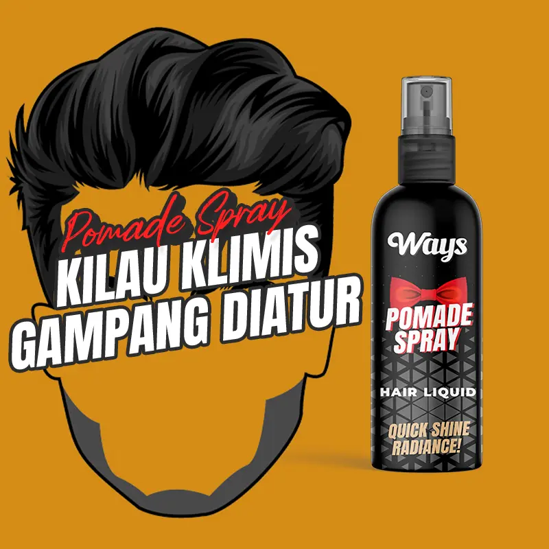 WAYS Pomade Spray / Pomade Cair / Pomade Semprot / Minyak Rambut / Pomade Hair Liquid - 75 ml 0