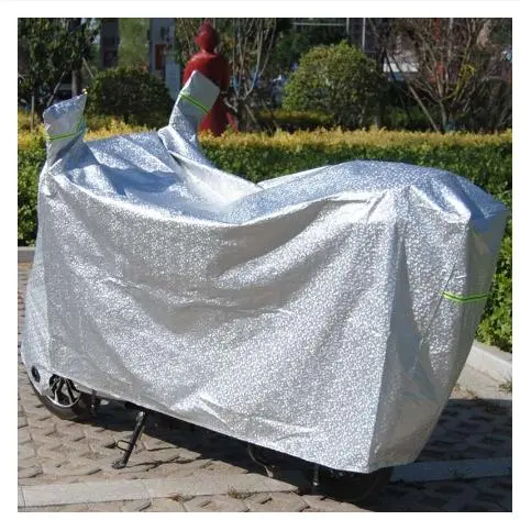 Bạt Phủ Xe Máy, Bạt Trùm Xe Máy Vải Dù Tráng Nhôm 3 Lớp, Có Lớp Lót Chống Xước Xe 6