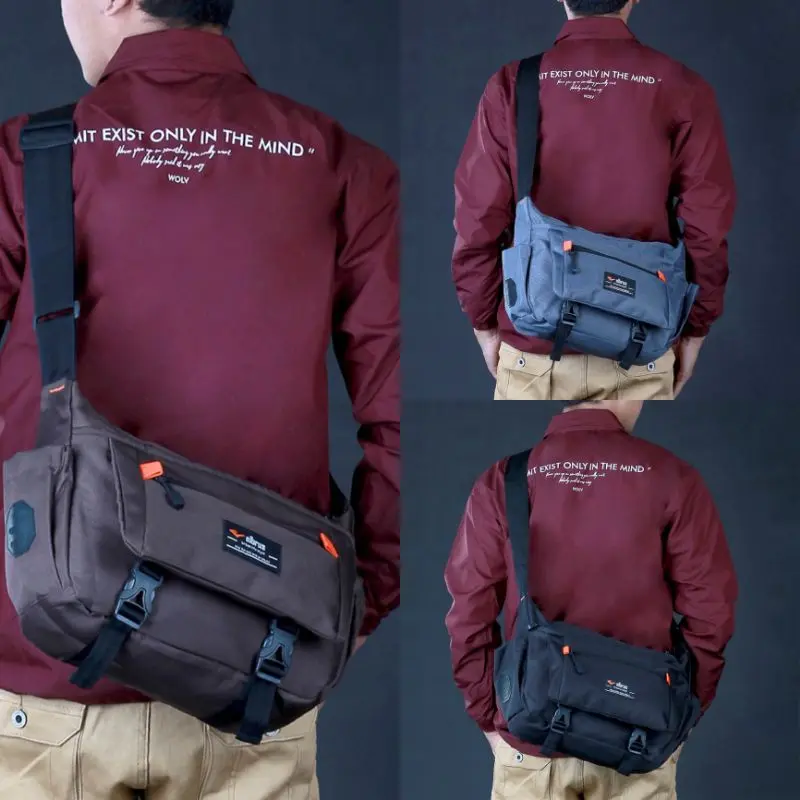 Elbrus Original - Tas Selempang Pria Samping Bahu Kerja & Kantor Messenger Kuliah Slempang Slingbag Cowok