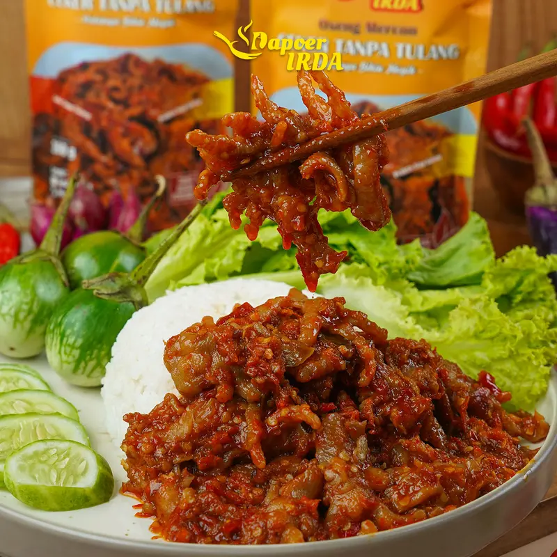 Dapoer Irda Paket Duo Oseng Mercon Ceker Tanpa Tulang Makanan Instan / Ready to eat 2