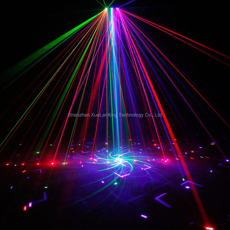 Product Introduction of 21 Lens DJ Disco Beam Patterns Stage Laser Light Projector RGB UV LED Strobe Party Holiday Dance Wedding Lamp H3 13