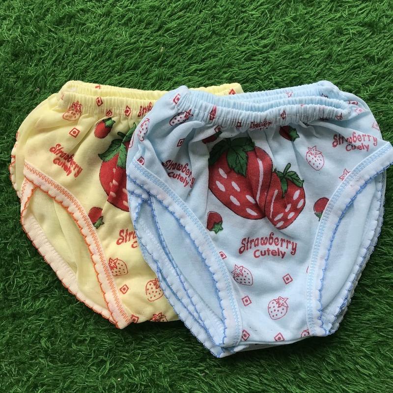 12 PCS Celana Dalam Anak Motif Strawberry untuk Usia 2-7 Tahun 4