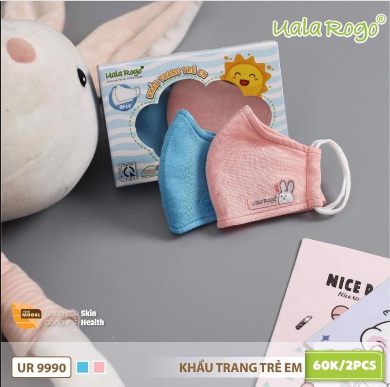 Set 2 chiếc  Khẩu trang Uala Rogo size 0-5Y UR 9990