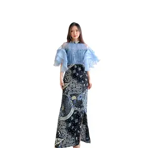 WB 3 ukuran M L dan XL Dress Batik Erlanda dress simple kondangan lamaran dress batik simple elegant baju pesta gaun pesta kasual