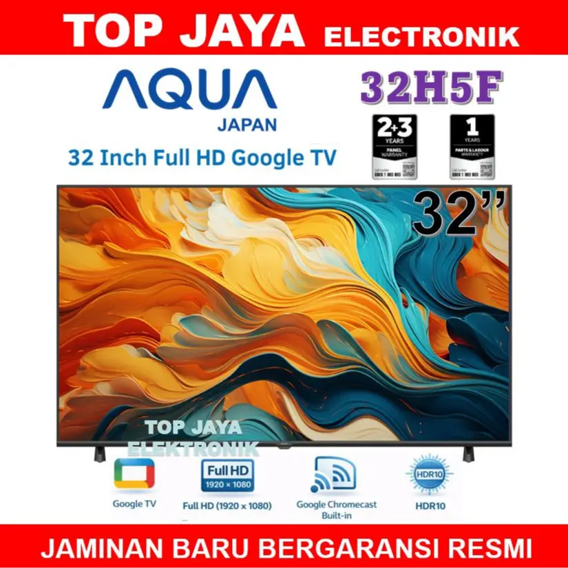 GOOGLE TV AQUA 32 INCH 32H5F/AQUA GOOGLE TV 32 INCH SMART,ANDROID,GOOGLE TV FULL HD BERGARANSI RESMI