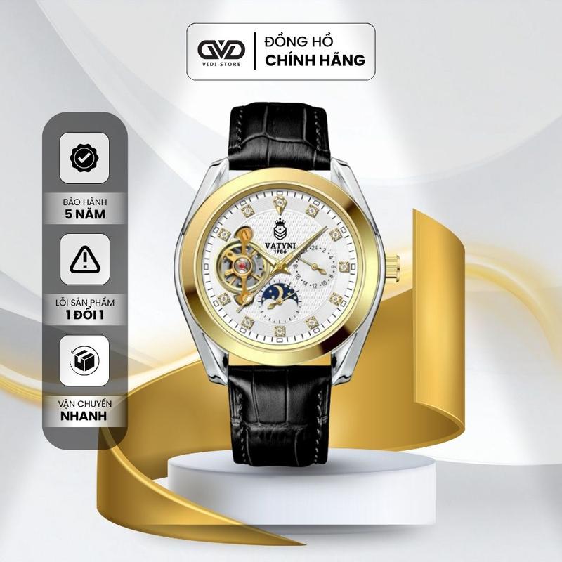 [LIVE] ĐỒNG HỒ CƠ NAM VATYNI BẢN [HOÀNG GIA] / THIẾT KẾ MỚI 2025 TRẺ TRUNG, SANG TRỌNG, LỊCH LÃM CHỐNG NƯỚC 30M  / WATCH ĐEO TAY / VD03