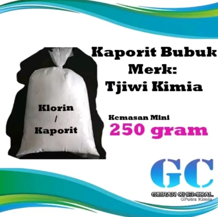 kaporit powder/pemutih/penjernih/ 250 gram