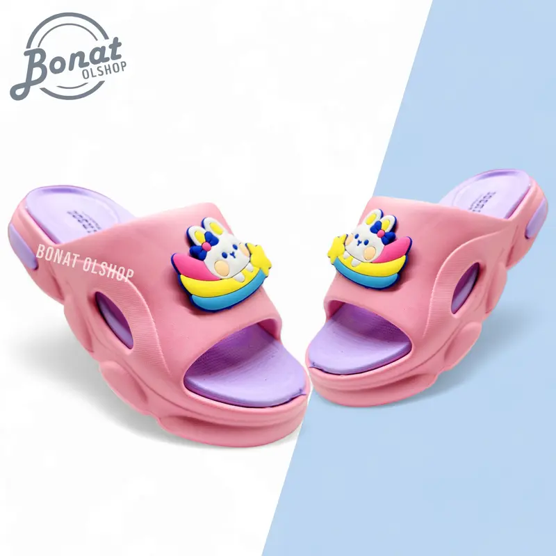 Sandal Anak Selop Perempuan Sendal Karet Kokop Tebal Wanita Size 30-35 Viral Terkini Terbaru 1