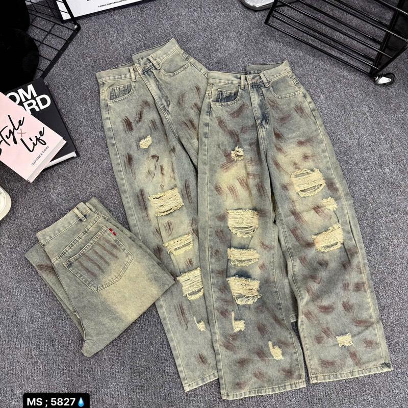 5827_ DEAL MỞ BÁN QUẦN JEAN SUÔNG NỮ RÁCH BỤI CÁ TÍNH MẪU HOTTREN