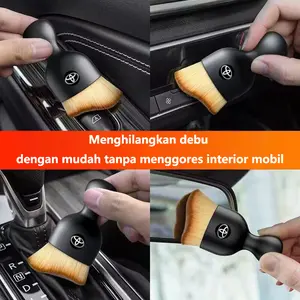 [COD]Sikat Penghilang Debu Interior Mobil Sikat Pembersih Saluran Keluar AC Sikat Cekung dan Cembung Sikat Artefak Penghilang Debu Celah Interior Mobil Sikat Bulu Lembut Toyota