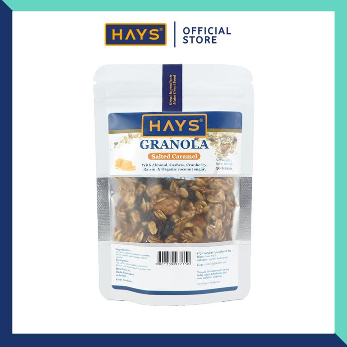 Gambar HAYS Granola Salted Caramel 50 Gram / Sereal Oatmeal Karamel Asin dari HAYSFOOD Kota Administrasi Jakarta Utara Tokopedia