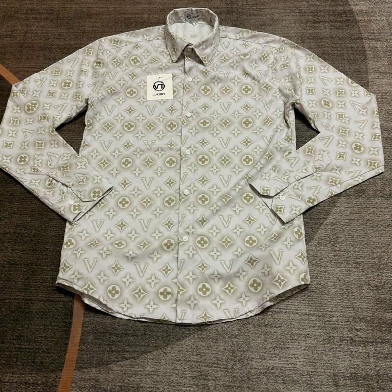 Áo Sơ Mi Nam Tay DÀI Vải Lụa Phối họa tiết loang vàng form rộng Boy Phố ST MEN STORE Menswear Trắng