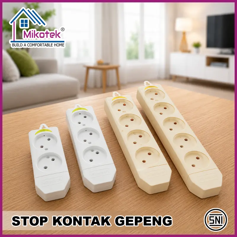 Mikotek - Stop Kontak Gepeng Tanpa Kabel G Series