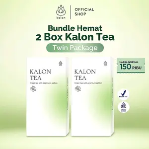 Paket 2 Pcs Minuman Instan Kalon Tea Premium Saffron Bpom Isi per 1 Pcs 20 Kantong Herbal