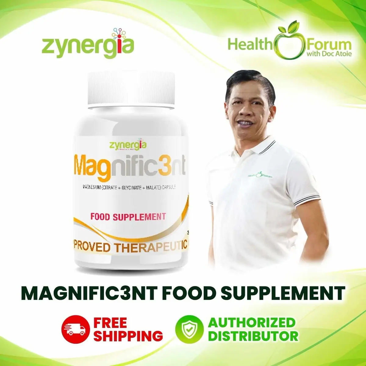 ZYNERGIA MAGNIFICENT MAGNESIUM (CITRATE + GLYCINATE + MALATE