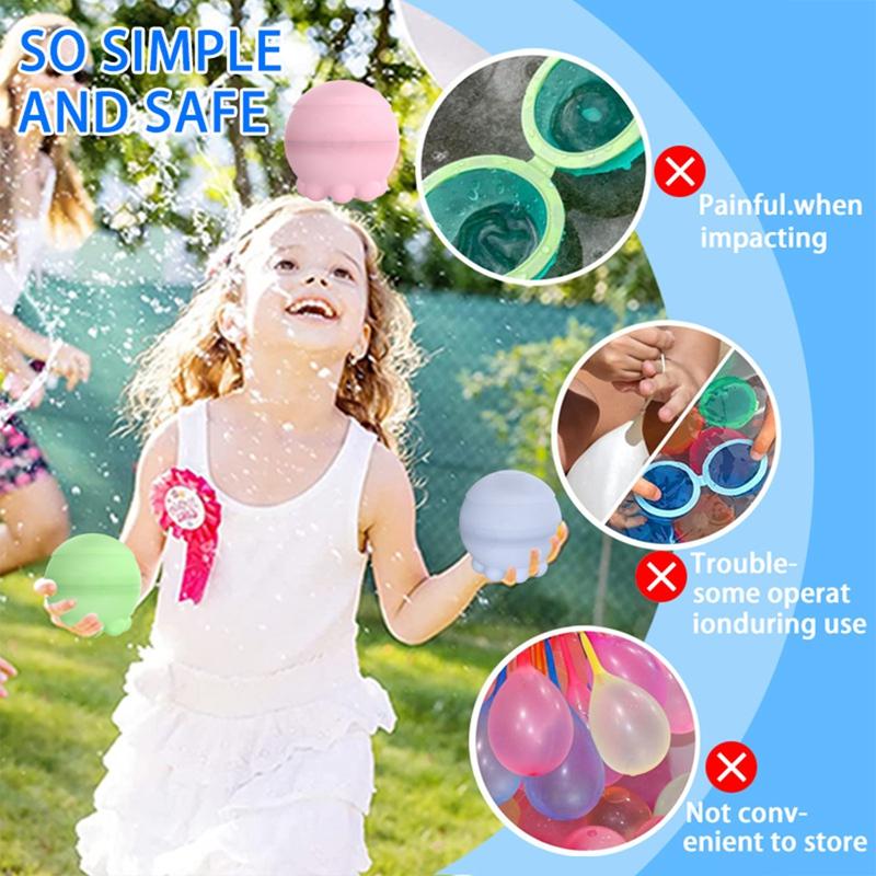 New silicone water ball, silicone magnetic water ball, one-hand water-filled silicone water ball toy, buckle water ball 4