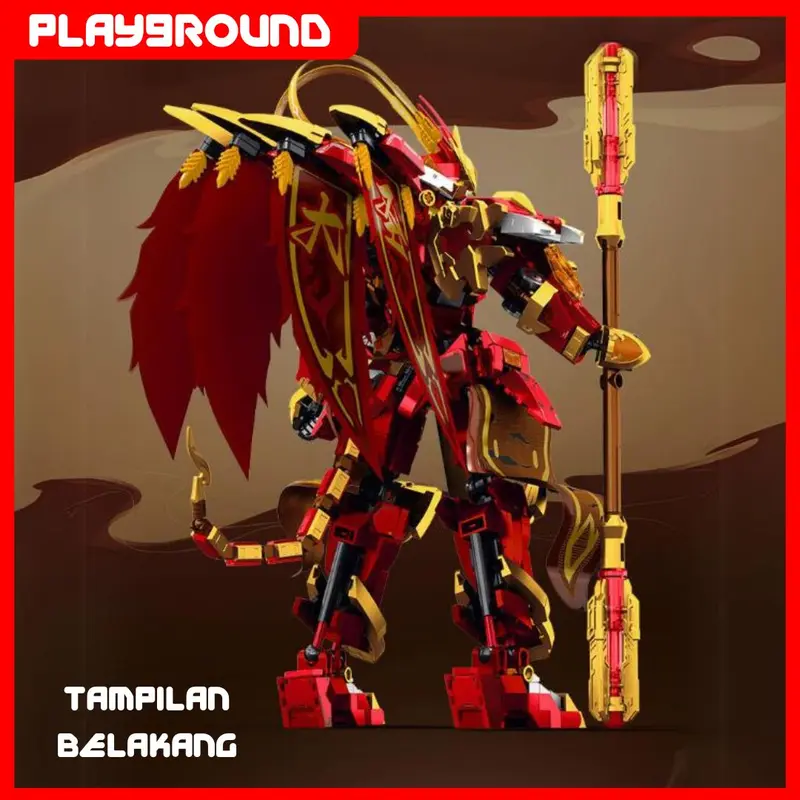 sembo block mecha Mainan Rakit Sun Wu Kong Kera Sakti 106001 Mainan Hadiah Anak Blok Toys bricks 5