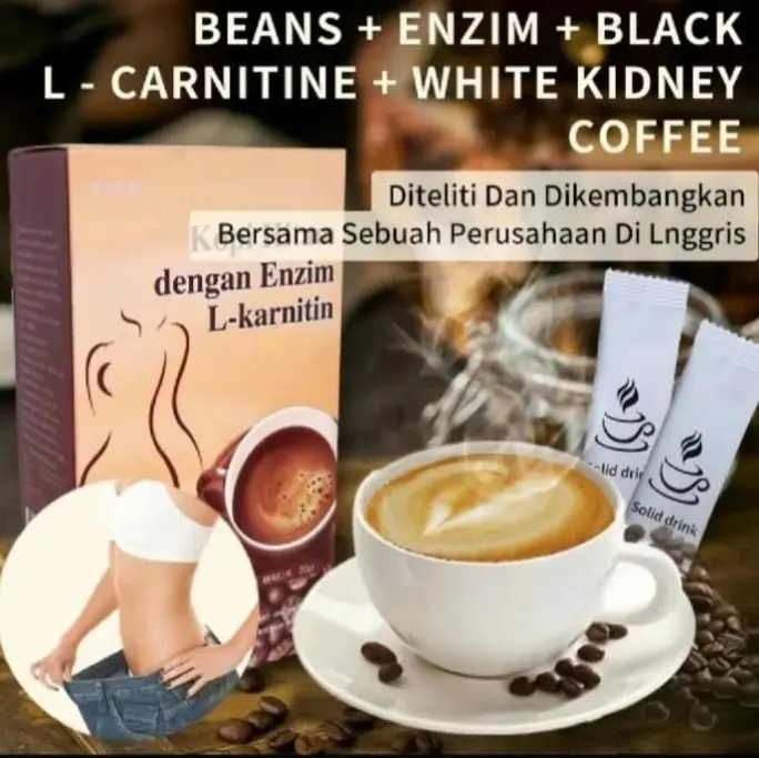 KOPI HITAM L-KARNITIN KOPI DENGAN KACANG CANELLINI 0