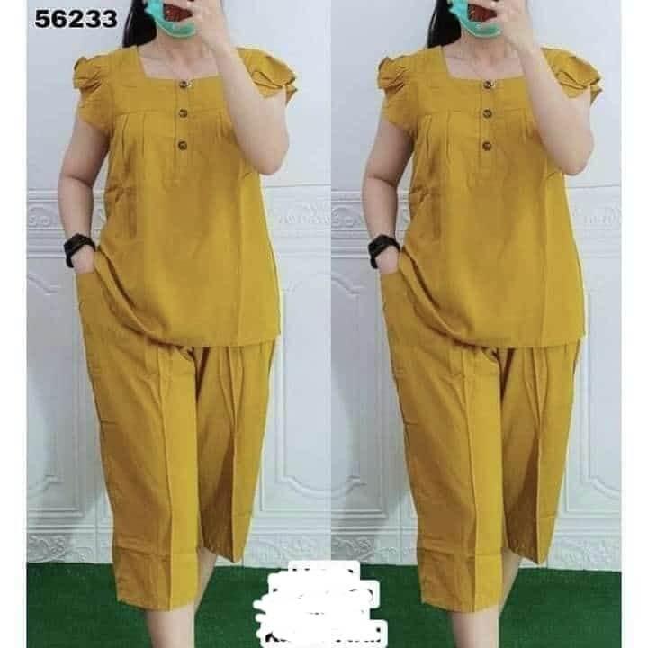 NEW PROMO,,,100RB 4 SET SETELAN BANGKOK JUMBO TERBARU//SET BANGKOK BUSUI WANITA TERMURAH//PIYAMA WANITA KEKINIAN Nyaman Kancing Baju Tidur 5