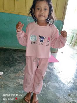 Product Review of Masyken Setelan Sweater Anak Perempuan Crop Top Usia 1-6 Tahun Bayi Parsel TPE Beige from L**u S**8 1