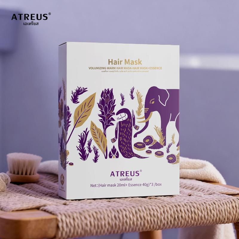 สปาหมักผม ATREUS ครีมหมักผม  ทรีทเม้นผม ไม่ต้องอบไอน้ำ ชุ่มชื้น ผมเรียบลื่น   หมวกบำรุงเส้นผม ATREUE