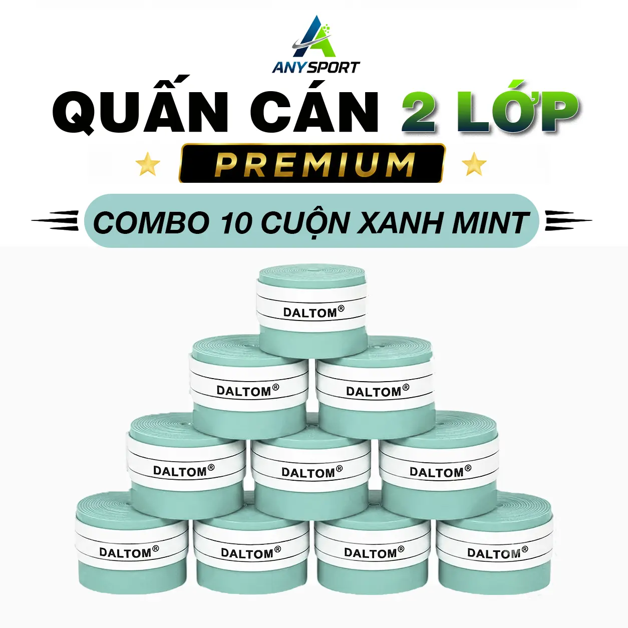 10 CUỘN XANH MINT 2 LỚP