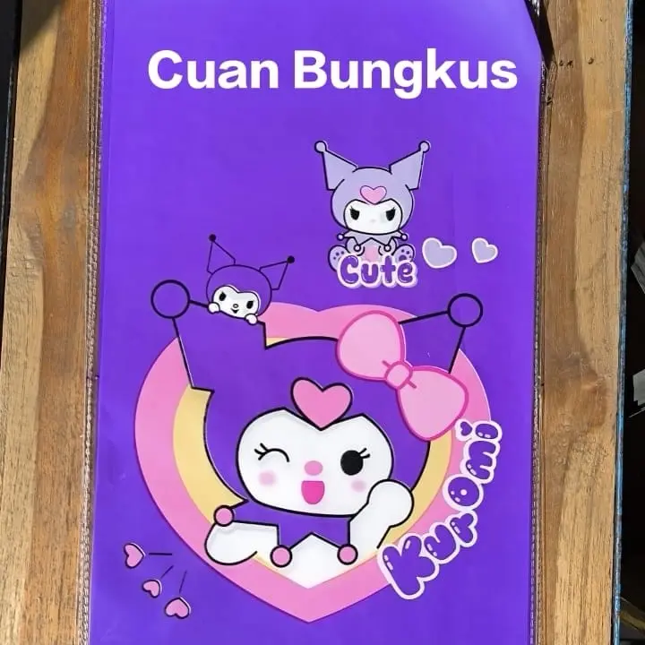Plastik Snack Ulang Tahun (ultah) 22x40 / Plastik Karakter / Plastik OPP KUROMI Isi 10 Pcs