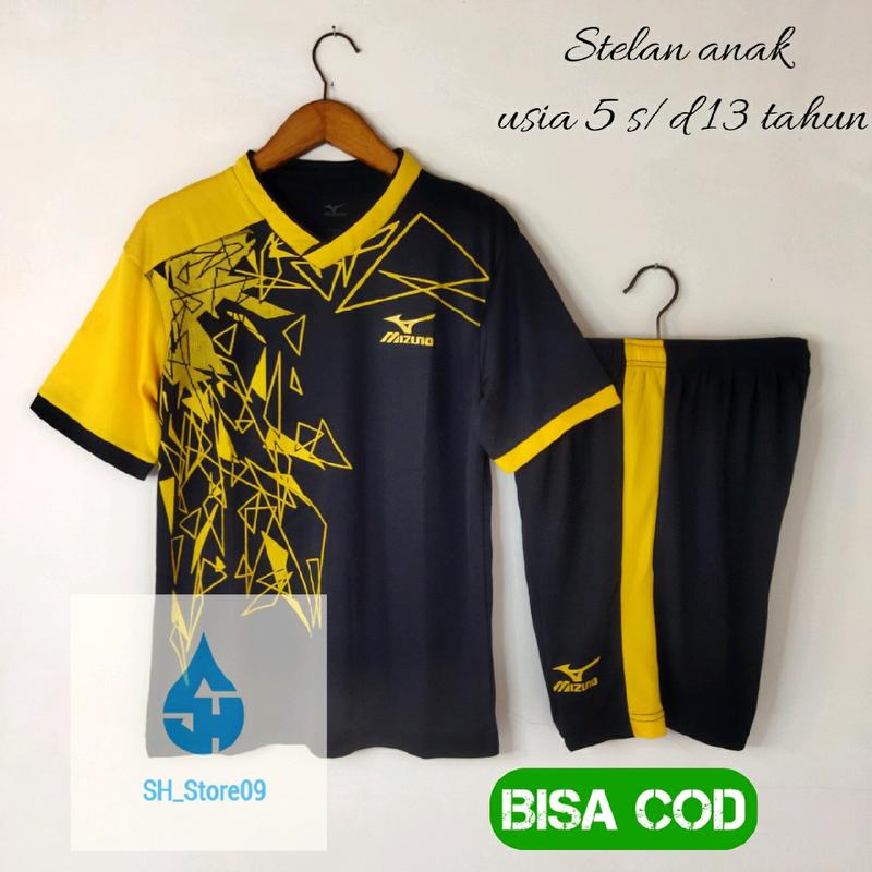 Jersey anak 5-13 tahun/set baju olahraga anak bahan adem dan nyaman ketika di pakai,cepat kering 4