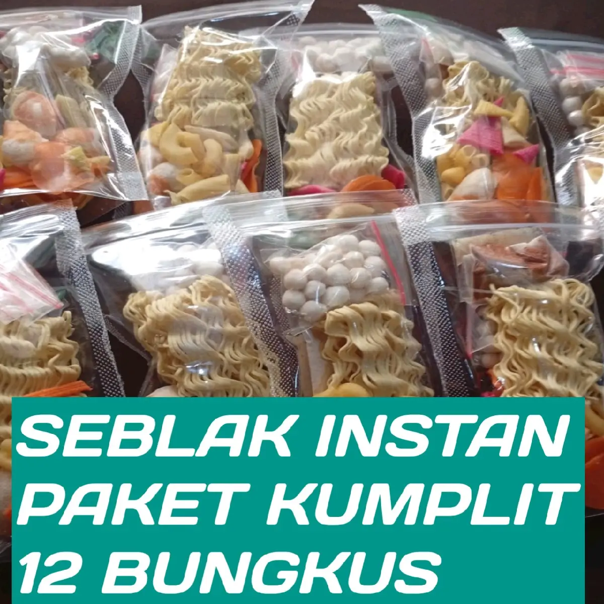 Seblak instan mini Paket 12 bungkus khas garut#seblak instan,Makanan Food Pedas indomie Noodles