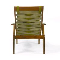 Gambar Lounge Chair / Kursi Malas - DJALOU - Candy Brown - Gloss Finish - Hijau dari kaisugih Kab. Bandung 3 Tokopedia